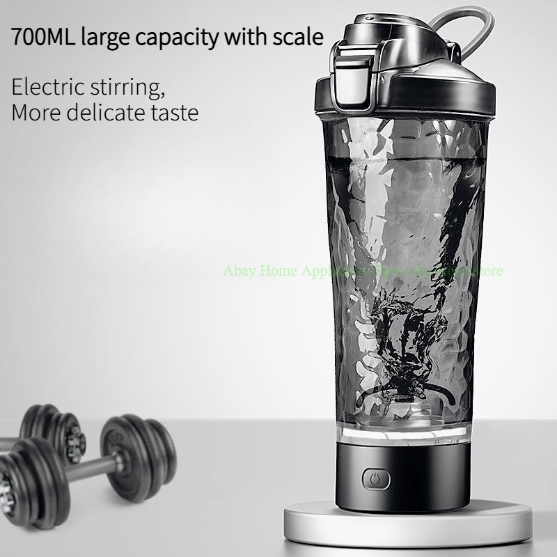 Protein Bar - 700ML Oplaadbare Elektrische Mengfles Plastic Proteïne