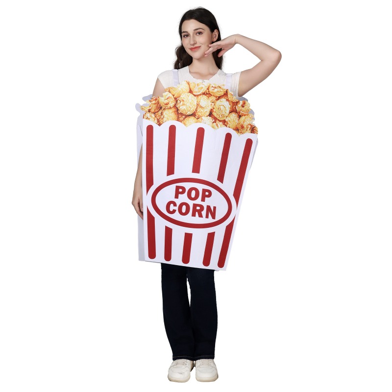 Popcorn - Nieuw Halloween Cosplay Kostuum Grappige Popcorn