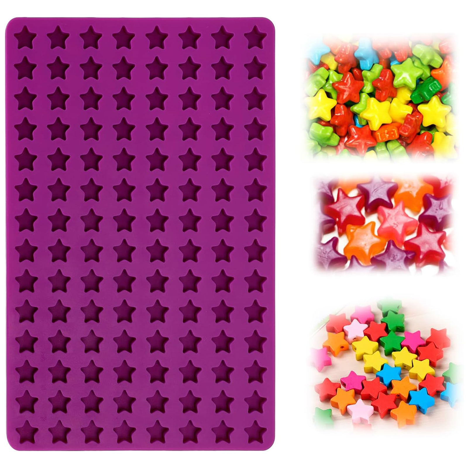 Chocolate Snack - 112-delige mini-ster siliconen mal, leuke vormen
