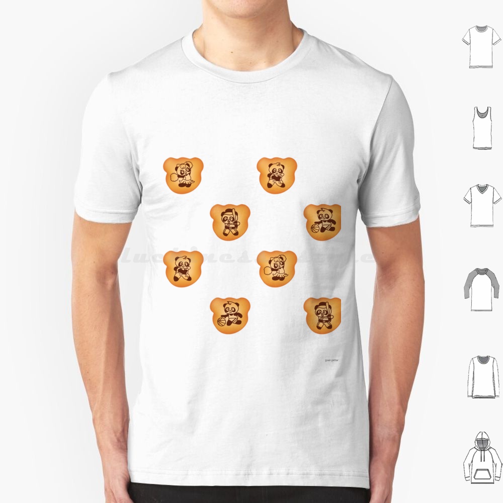 Chocolate Snack - Hallo Panda Biscuits T-shirt 6xl Katoen