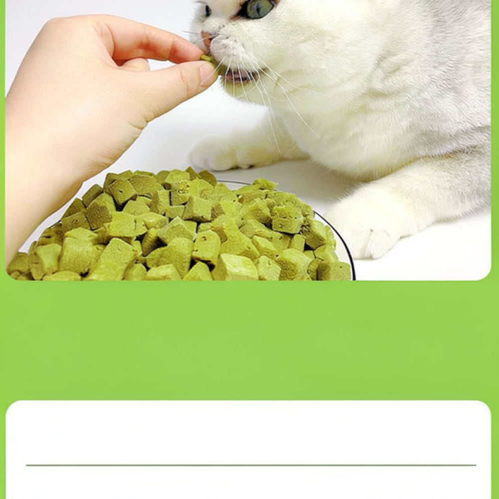 Gevriesdroogde kattengrasbites - Healthy Snacks Food recensie en prijs