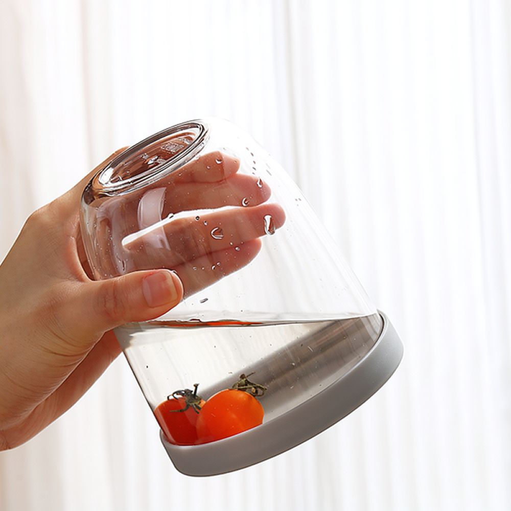 Grote salade-shaker met vork,  - Healthy Snacks Food recensie en prijs