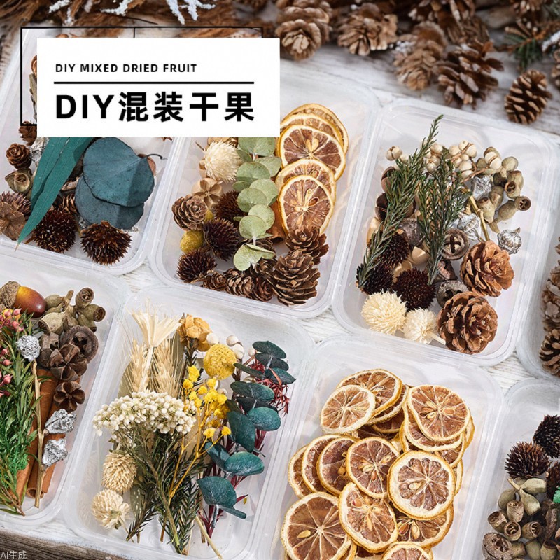 Kerstbloembak met gedroogd fru - Dried Fruit recensie en prijs