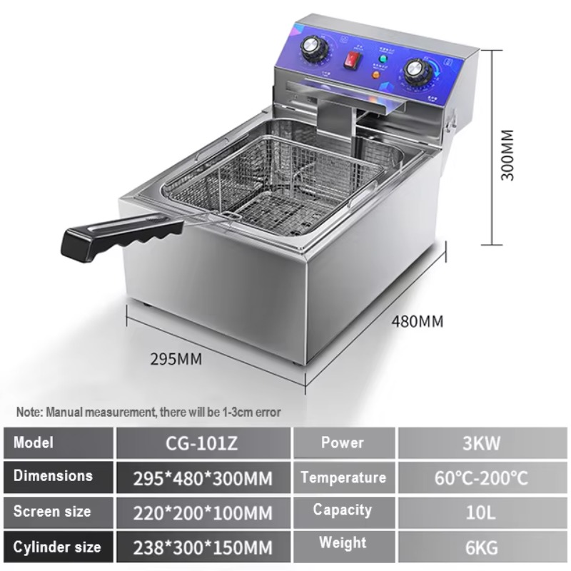 Commerciële elektrische friteu - Popcorn recensie en prijs